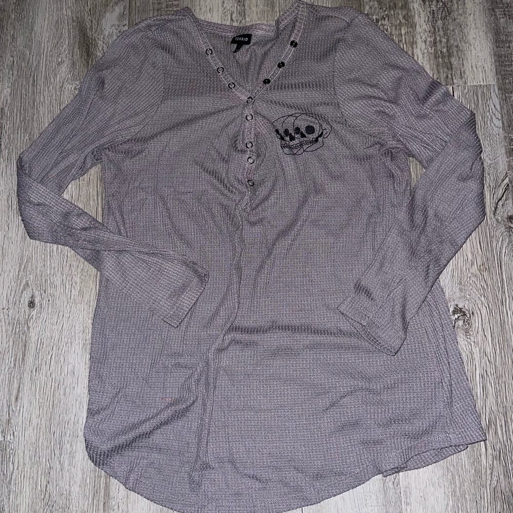 Torrid Heather Gray Knit Top
